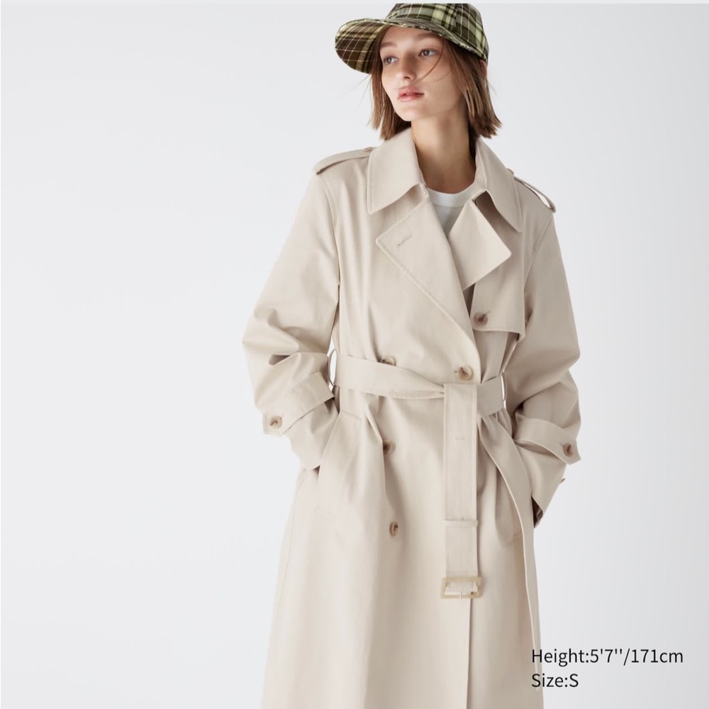 Uniqlo Cotton Trench Coat